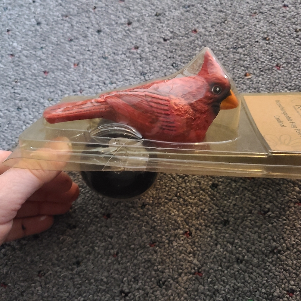 New Creative Interchangeable Decorative Flagpole Finial Cardinal